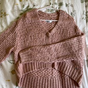 NWT Hollister Button-Up Knit Sweater